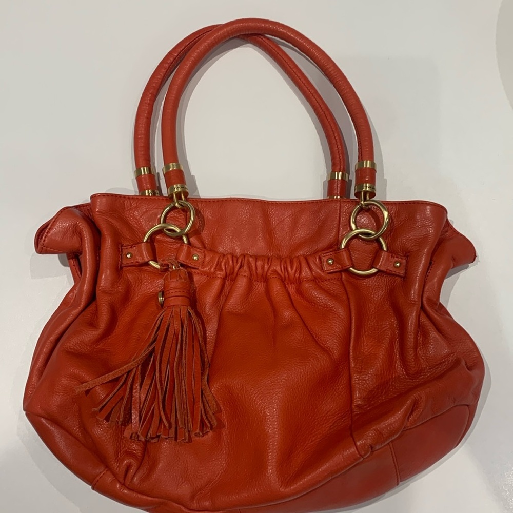 leather handbag by Tahari
